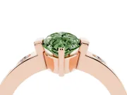Marquise Tension Style Engagement Ring Setting for a Fancy Green Lab-Grown Diamond | Rose Gold