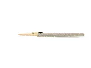 Round Lab-Grown Diamond Pavé Bar Slider Bracelet | Double Row | Yellow Gold