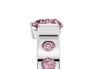 Heart-Shaped Tension Style Engagement Ring Setting for a Fancy Pink Lab-Grown Diamond | White Gold