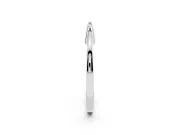 Bamboo-Inspired Plain Band Set in White gold