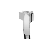Round Lab-Grown Diamond Channel Set Chevron Wedding Band | V Front | White Gold