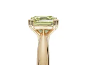 Princess Cut Tapered Solitaire Engagement Ring Setting for a Fancy Yellow Lab-Grown Diamond | Yellow Gold