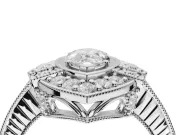 Pear-Shaped Vintage Halo Engagement Ring Setting | Art Deco Side Panels | White Gold