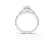 Marquise Graduated Pave Split Shank Engagement Ring Setting | V Split Shoulders | Platinum