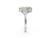 Marquise Bypass Solitaire Engagement Ring Setting for a Fancy Yellow Lab-Grown Diamond | Platinum
