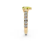 Pear-Shaped Engagement Ring Setting for a Fancy Yellow Lab-Grown Diamond | Yellow Gold - Design NV-24643