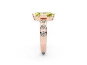 Marquise Tension Style Engagement Ring Setting for a Fancy Yellow Lab-Grown Diamond | Rose Gold