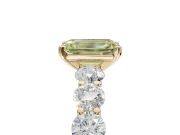 Emerald Cut Engagement Ring Setting for a Fancy Yellow Lab-Grown Diamond | Yellow Gold - Design NV-24455