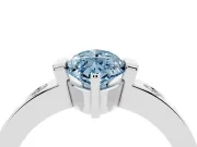 Marquise Tension Style Engagement Ring Setting for a Fancy Blue Lab-Grown Diamond | Platinum