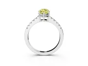 Marquise Engagement Ring Setting for a Fancy Yellow Lab-Grown Diamond | White Gold - Design NV-24649