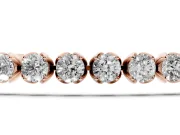 Round Lab-Grown Diamond Tennis Bracelet | Claw Prong Baskets | Rose Gold