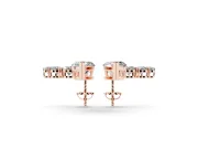 Marquise Lab-Grown Diamond Graduated Ear Climber Earrings | Pear-Shaped Accents | Rose Gold