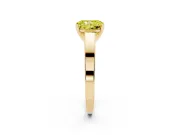 Radiant Cut Solitaire Engagement Ring Setting for a Fancy Yellow Lab-Grown Diamond | Yellow Gold