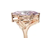 Marquise Bypass Solitaire Engagement Ring Setting for a Fancy Pink Lab-Grown Diamond | Rose Gold