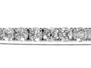 Round Lab-Grown Diamond Tennis Bracelet | Corner Prong Settings | Sterling Silver
