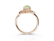 Marquise Bypass Solitaire Engagement Ring Setting for a Fancy Yellow Lab-Grown Diamond | Rose Gold