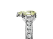 Pear-Shaped Vintage Engagement Ring Setting for a Fancy Yellow Lab-Grown Diamond | Platinum - Design NV-24644