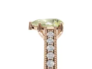 Pear-Shaped Vintage Engagement Ring Setting for a Fancy Yellow Lab-Grown Diamond | Rose Gold - Design NV-24644
