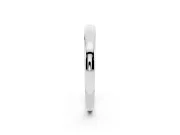 Plain Domed Wedding Band | Rounded Edges | Platinum