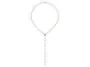 Mixed Shape Lab-Grown Diamond Station Lariat Necklace | Emerald Cut Focal Stone | Rose Gold