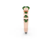 Cushion Cut Tension Style Engagement Ring Setting for a Fancy Green Lab-Grown Diamond | Rose Gold