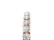 Round Diamond Eternity Band Set in Rose gold with Channel Setting
