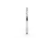 Baguette Lab-Grown Diamond Channel Set Wedding Band | Bar Dividers | White Gold