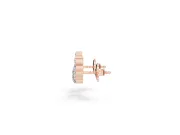 Round and Heart Lab-Grown Diamond Graduated Ear Climbers | Petite Curve | Rose Gold