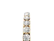 Round Diamond Eternity Band Set in Yellow gold with Channel Setting