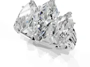 Marquise Three Stone Engagement Ring Setting | Beaded Shoulders | White Gold