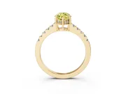 Marquise Engagement Ring Setting for a Fancy Yellow Lab-Grown Diamond | Yellow Gold - Design NV-24649
