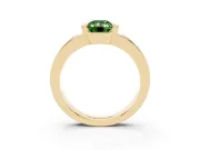Emerald Cut Tension Style Engagement Ring Setting for a Fancy Green Lab-Grown Diamond | Yellow Gold