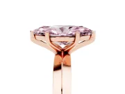 Marquise Knife-Edge Solitaire Engagement Ring Setting for a Fancy Pink Lab-Grown Diamond | Rose Gold