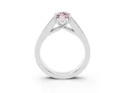 Marquise Channel-Set Engagement Ring Setting for a Fancy Pink Lab-Grown Diamond | Platinum