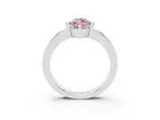Marquise Tension Style Engagement Ring Setting for a Fancy Pink Lab-Grown Diamond | Platinum