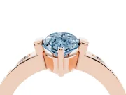 Marquise Tension Style Engagement Ring Setting for a Fancy Blue Lab-Grown Diamond | Rose Gold