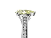 Pear-Shaped Engagement Ring Setting for a Fancy Yellow Lab-Grown Diamond | Platinum - Design NV-24597