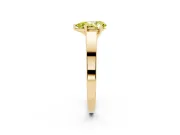 Pear-Shaped Solitaire Engagement Ring Setting for a Fancy Yellow Lab-Grown Diamond | Yellow Gold