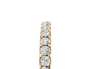 Round Diamond Pavé Eternity Band Set in Yellow gold with Micro Prongs