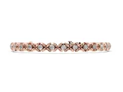 Round Lab-Grown Diamond XOXO Tennis Bracelet | Petal X Links | Rose Gold