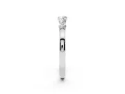 Round Lab-Grown Diamond Five-Stone Wedding Band | Trellis Gallery | Platinum