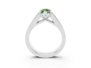 Marquise Channel-Set Engagement Ring Setting for a Fancy Green Lab-Grown Diamond | Platinum