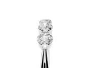 Five-Stone Round Diamond Half Eternity Bridal Band Set in Platinum with Prong-Set Stones