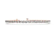 Round Lab-Grown Diamond Classic Tennis Bracelet | Round Prongs | Rose Gold
