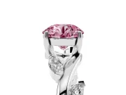 Round Twisted Vine Engagement Ring Setting for a Fancy Pink Lab-Grown Diamond | Platinum