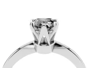 Fancy Black Pear Cut Diamond Solitaire Engagement Ring Set in Silver with Slim Tapered Solitaire Band