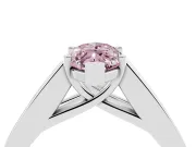 Marquise Channel-Set Engagement Ring Setting for a Fancy Pink Lab-Grown Diamond | Platinum