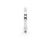 Round Diamond Pavé Channel Band Set in White gold with Smooth Profile