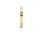 Round Diamond Pavé Channel Band Set in Yellow gold with Smooth Profile