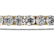 Round Lab-Grown Diamond Tennis Bracelet | Individual Prong Settings | Yellow Gold